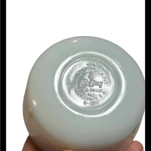 Set Of 6 Vintage Anchor Hocking Fire King Milk Glass Custard Cup Ramekins USA - Picture 3 of 7